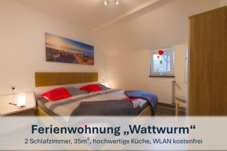 Foto 1 Ferienwohnung Ostfriesland Neuharlingersiel & Umgebung Stedesdorf, Ferienwohnung 'Nordsee-Wattwurm' (Objekt 75387) buchen