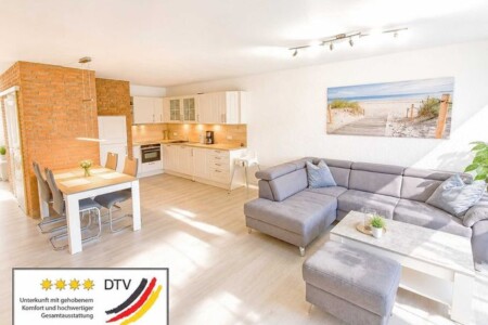 Foto 4 Ferienwohnung Ostfriesland Butjadingen Albatros Komfort-Sterne-Appartment 024 mit WLAN, Balkon + Tiefgarage in Tossens, Nordsee, ggü. Center Parcs (Objekt 71558) buchen
