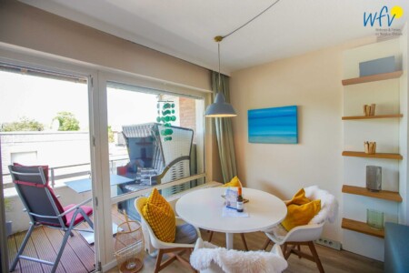 Foto 1 Ferienwohnung Ostfriesland Borkum Haus Kiebitz Ferienwohnung Strandkörbchen (Objekt 24516) buchen
