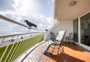 Exklusive Ferienwohnung am Südstrand mit Panoramabalkon & Meerblick | Wohnung 92