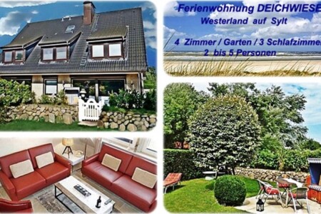 Foto 4 Ferienwohnung Ostfriesland Sylt 4-Zimmer-Ferienwohnung SYLTER DEICHWIESE mit Terrasse/Garten auf Sylt-Westerland (Objekt 103596) buchen